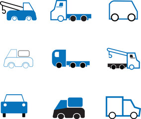 Vehicle Vector Graphic–Blue Version