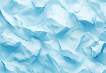 Obraz premium Abstract light blue crumpled paper texture background.