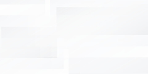 Obraz premium Modern 3D white geometric abstract background overlap layer on bright space background