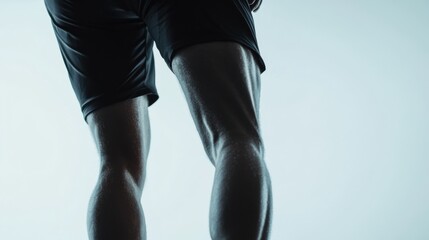 Sports injury from a hamstring tear during running. Featuring rehabilitation and recovery