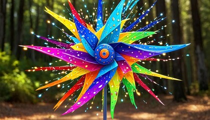 Dizzy Delight: The Pinwheel Creature&rsquo;s Magic