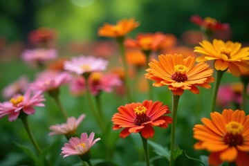 Fototapeta premium Colorful saururus cernuus flowers blooming in a garden bed, cernuus, flowers, green