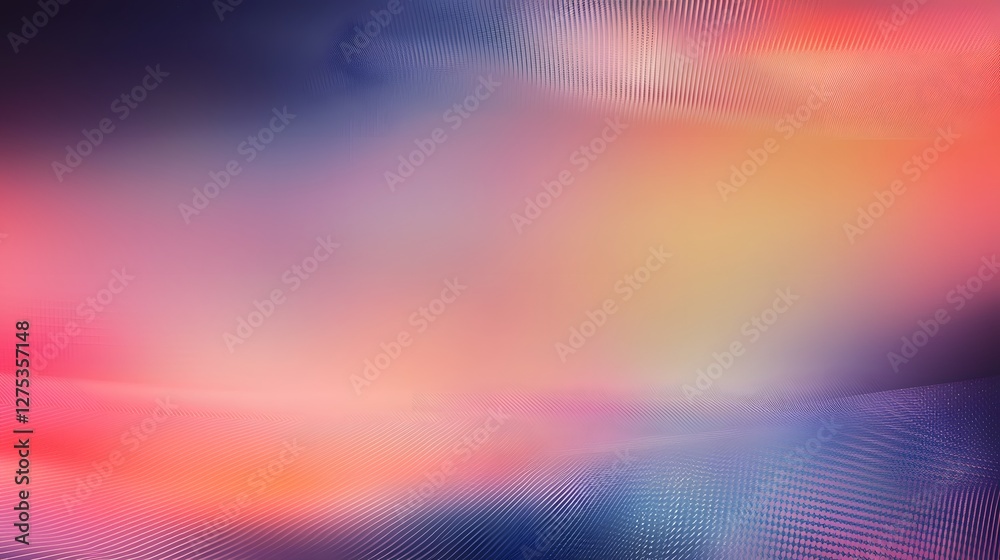 Aufkleber Mesmerizing Abstract Multicolor Gradient Background with Soft Grain Effects for Digital Design