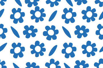 Trendy floral seamless pattern backgorund