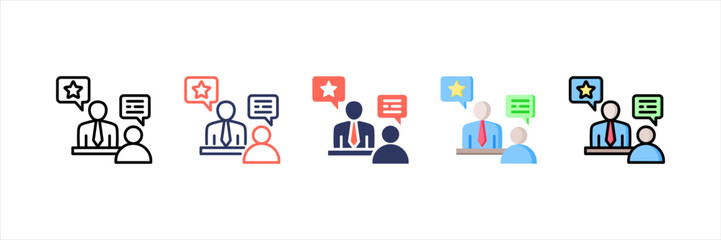 Consulting Multistyle Icon Set