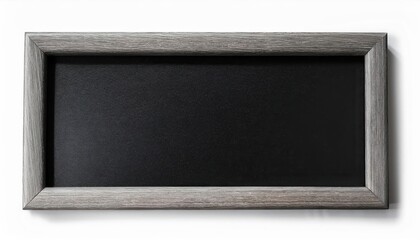 Sleek Black Square Wooden Picture Frame Against a White Backdrop, Elegant and Timeless Isolation of Minimalistic Artwork