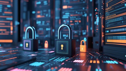 Cybersecurity in the Digital Age: Visualizing Data Protection, Encryption, and Secure Networks Against Cyber Threats