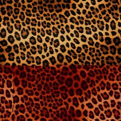 Obraz premium Leopard Print Texture, Two Color Variations