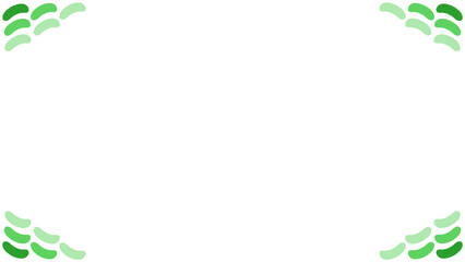 Obraz premium Background white with green simple border. Vector can be used for banners, posters, power points, templates, slides, etc.