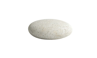 Oval white stone, studio shot