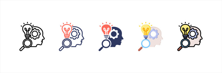 Intelligence Multistyle Icon Set