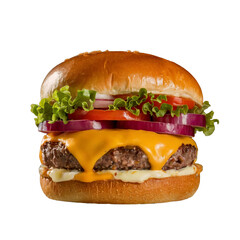 Cheeseburger with Transparent Background