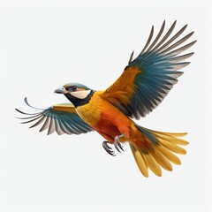 Fototapeta premium Golden-collared Parrot in Flight