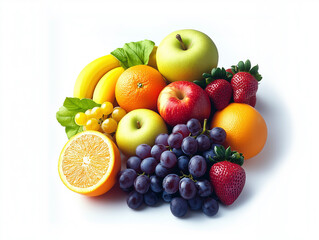 A healthy collection of assorted fruits ready to eat.