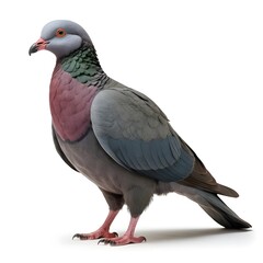 Naklejka premium Side Profile of a Common Wood Pigeon