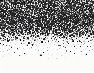 Abstract Black and White Dotted Background
