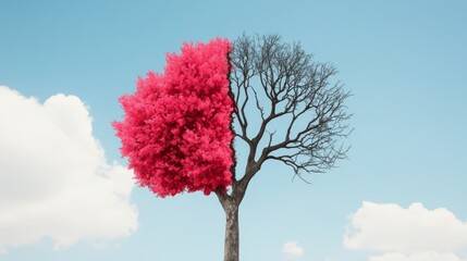 abstract landscape illustration with copy space.