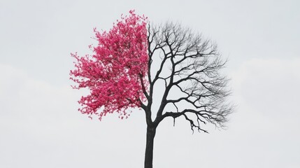 plants sprouting from a skull symbolizing death and mortality.