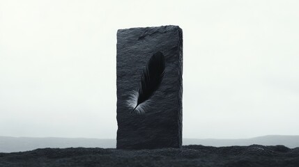 abstract conceptual image of heavy solid dark matter vs. light space.