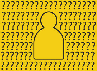 The missing anonymous people illustration