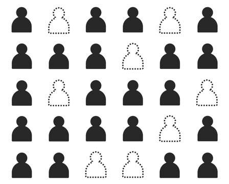 The missing anonymous people illustration