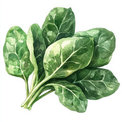 Obraz premium illustration painted in realistic style, leaves looks fresh and natural