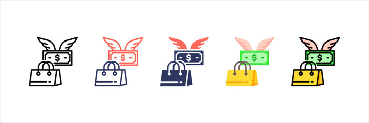 Buying Multistyle Icon Set