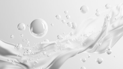 白背景、水飛沫・ボールの背景