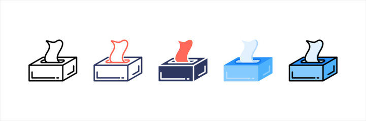 Tissue Paper Multistyle Icon Set