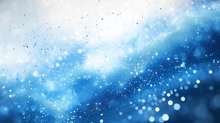 Obraz premium ブルーのパーティクル、キラキラ背景
