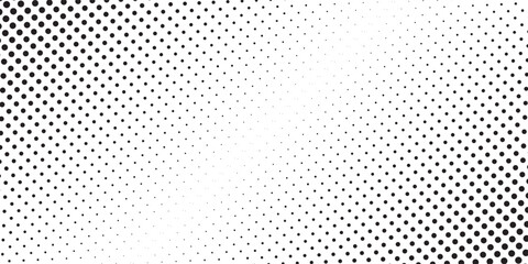 Dotted gradient halftone background. Horizontal seamless dots pattern in pop art style. Abstract modern stylish texture.
