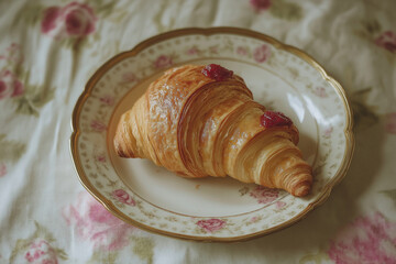 croissant with jam
