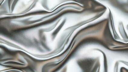 Grainy metallic silver is illustrated with a fine noise texture and soft gradients.