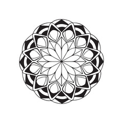 black and white abstract sphere