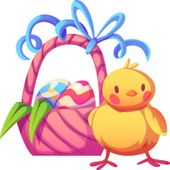 Easter Basket with Bow