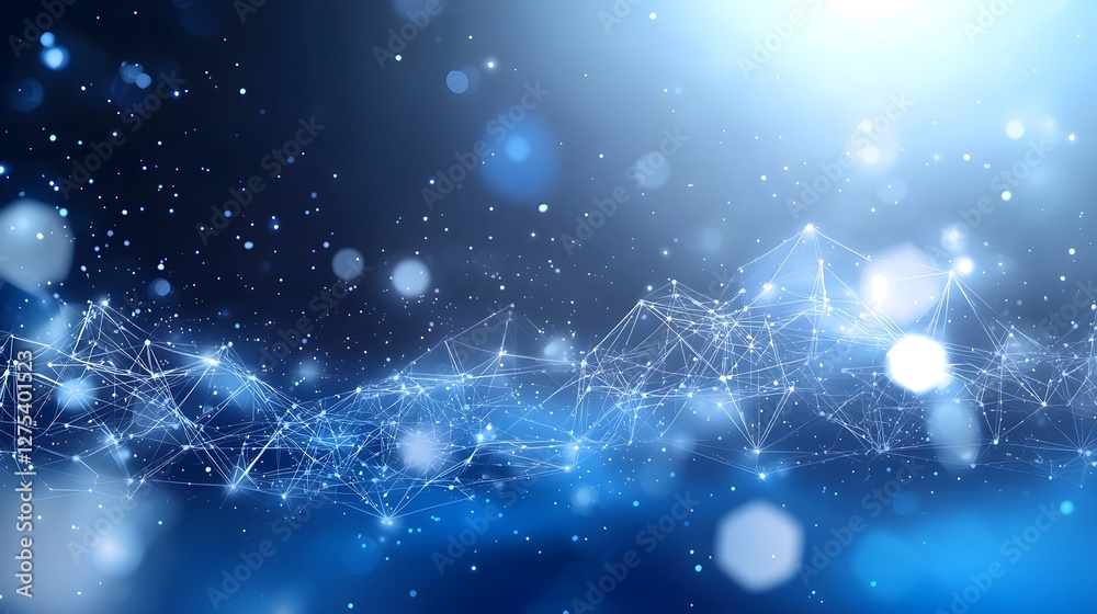Poster A clean and futuristic digital background featuring a soft white and light blue gradient with a smooth abstract molecular structure pattern  The design symbolizes advanced biotechnology healthcare