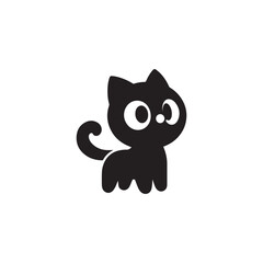 Fototapeta premium vector illustration of a cat