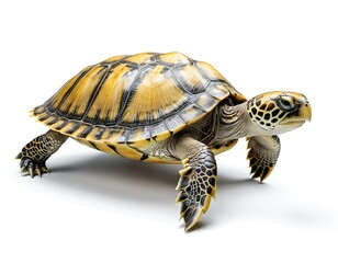 Obraz premium Golden-Spotted Turtle Walking
