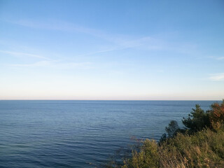 View from cliff on Baltic Sea.