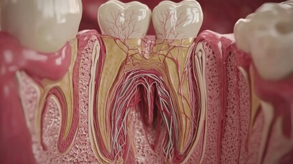 Dental anatomy exploration understanding tooth structure human body 3d visualization scientific study close-up view