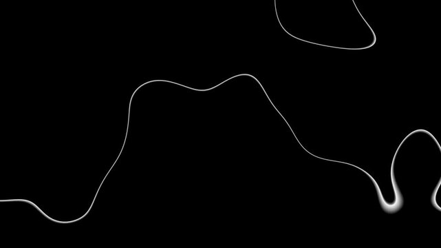 Black background with white line