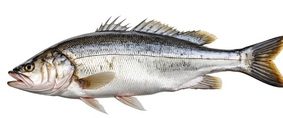 Obraz premium Fresh Whole Snapper Fish Isolated on White