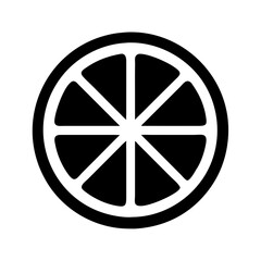 Obraz premium lemon slice icon design