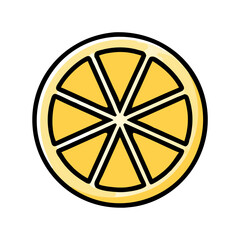 Obraz premium lemon slice icon design
