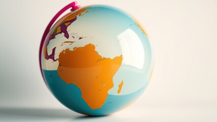 Floating Globe Plastic Ball - Abstract Art