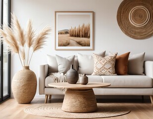 Bohemian Living Room Interior Design