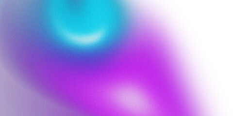 Abstract gradient in purple and turquoise colors with grainy texture on white background. Perfect for banners, posters, headers or cover designs