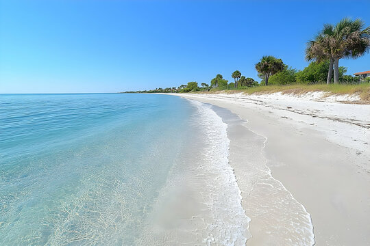 Serene Florida Beach: Pristine Sands & Azure Waters