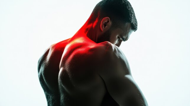 Sports injury from a shoulder tear during boxing. Featuring rehabilitation and recovery