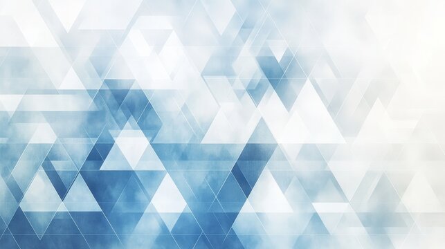 Abstract blue triangle pattern background